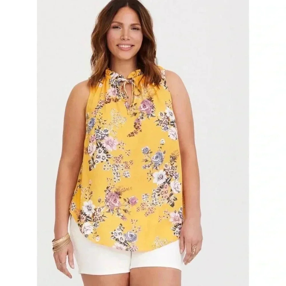 Torrid Floral Georgette Tank